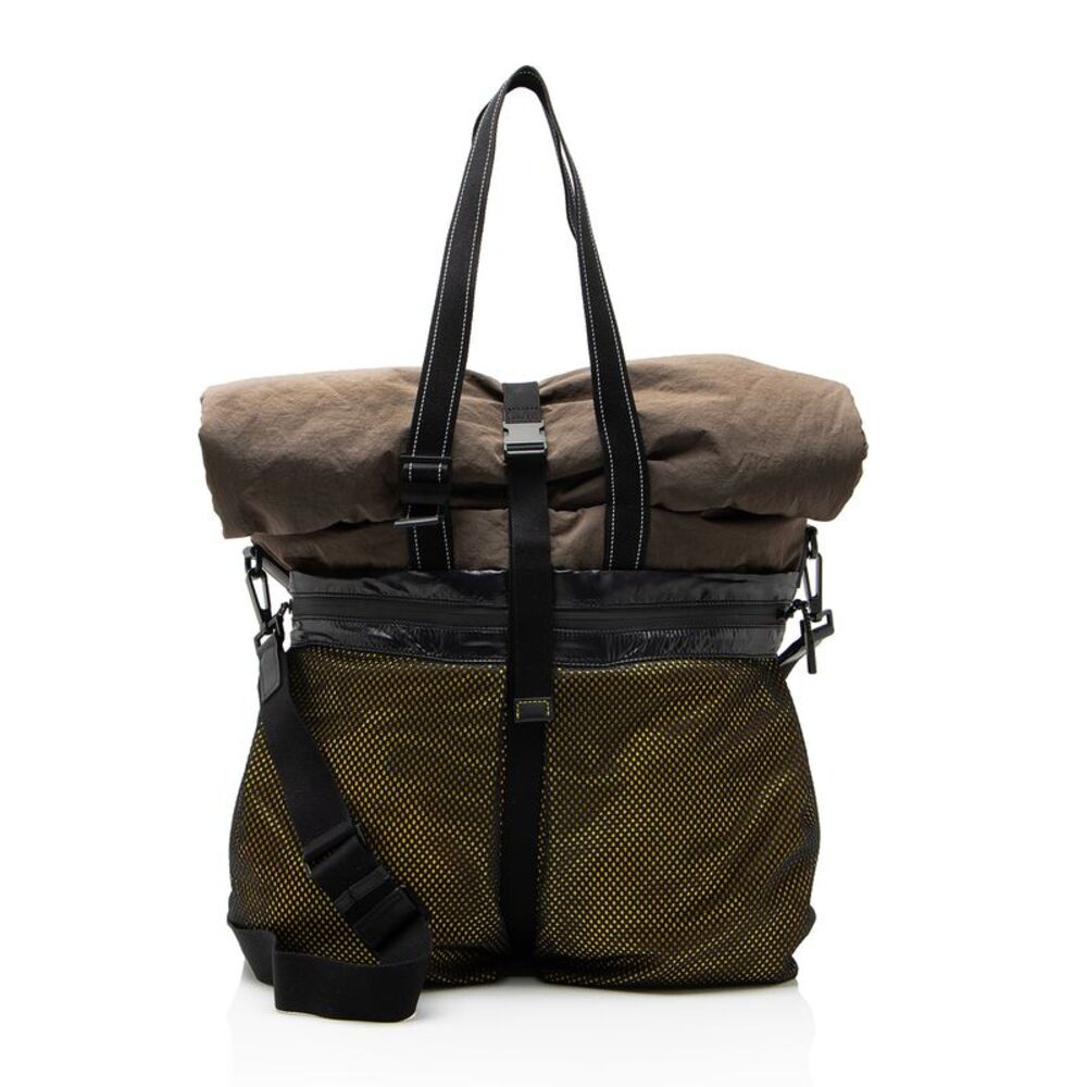Bottega Veneta Nylon Mesh Fold Over Tote